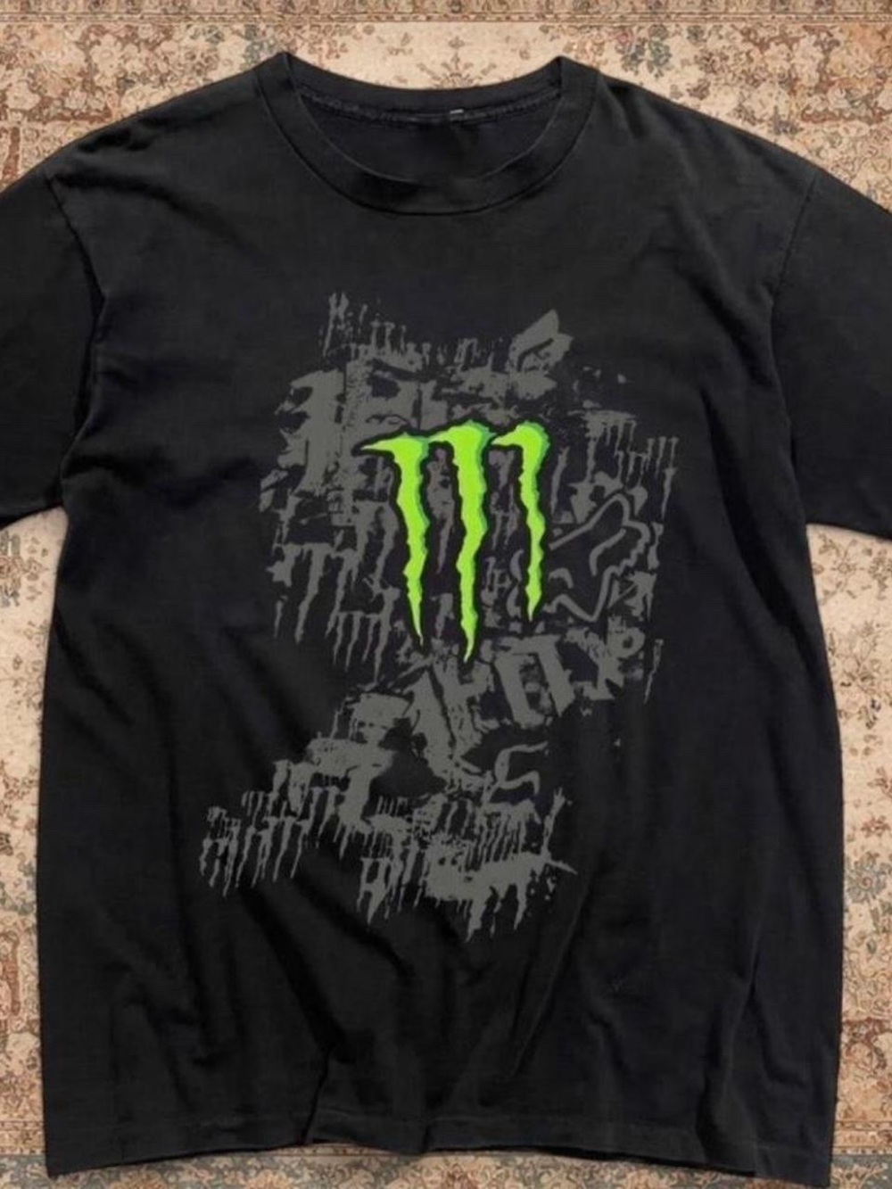 Gildan Black Short Sleeve Tee with Neon Green Logo